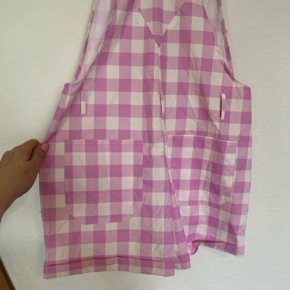 NWOT Sugar Thrillz pink heart plaid gingham flower button details Small - Picture 6 of 9